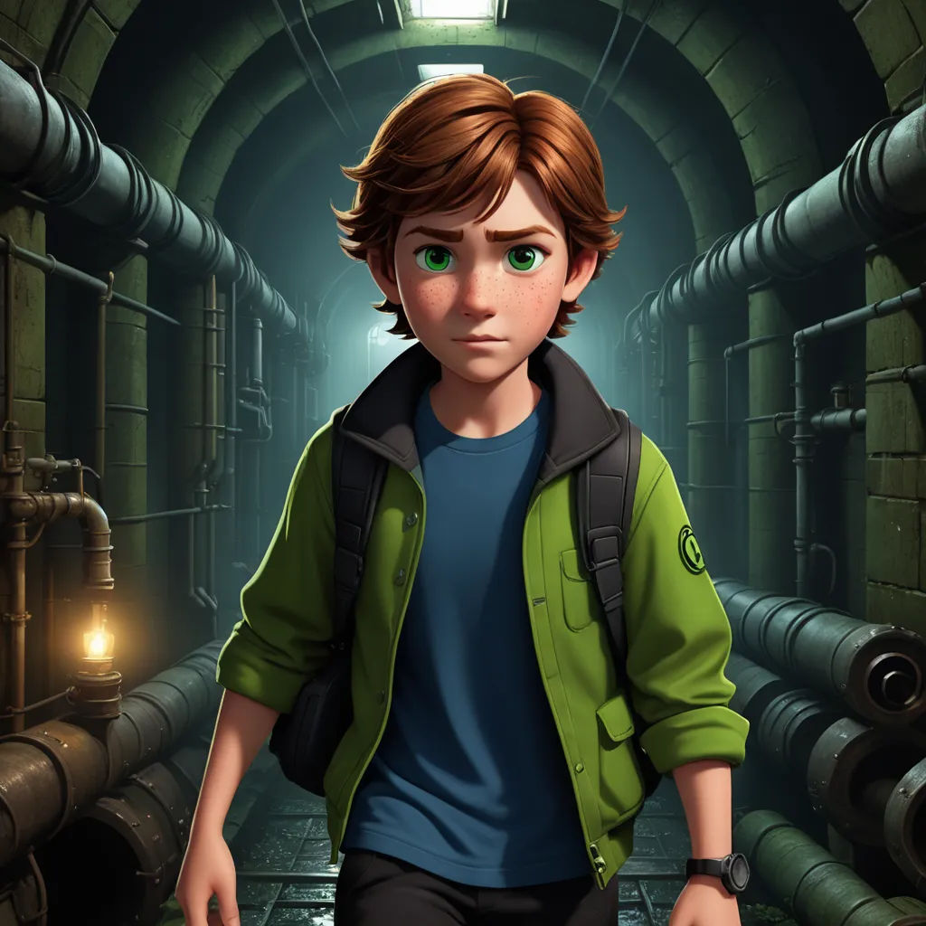 a boy in a tunnel with a flashlight in his hand and a flashlight in his other hand, and a flashlight in his other hand, sots art, concept art, Cedric Seaut (Keos Masons), rossdraws global illumination