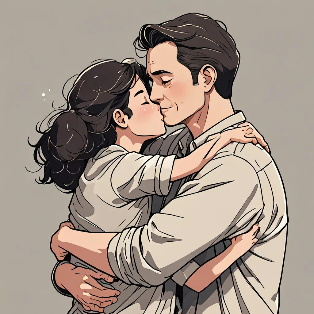 Father's Warm Embrace