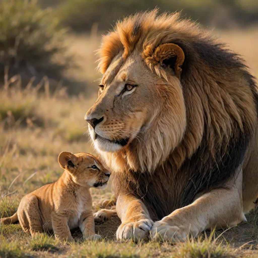 The Lion and the Timid Dog