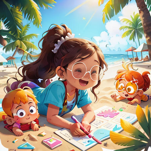 The Colorful Beach Day
