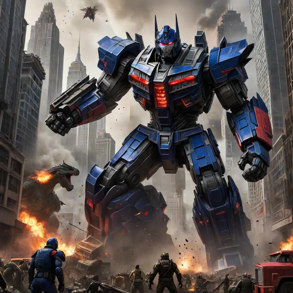 The Clash of Titans: Optimus Prime and Godzilla