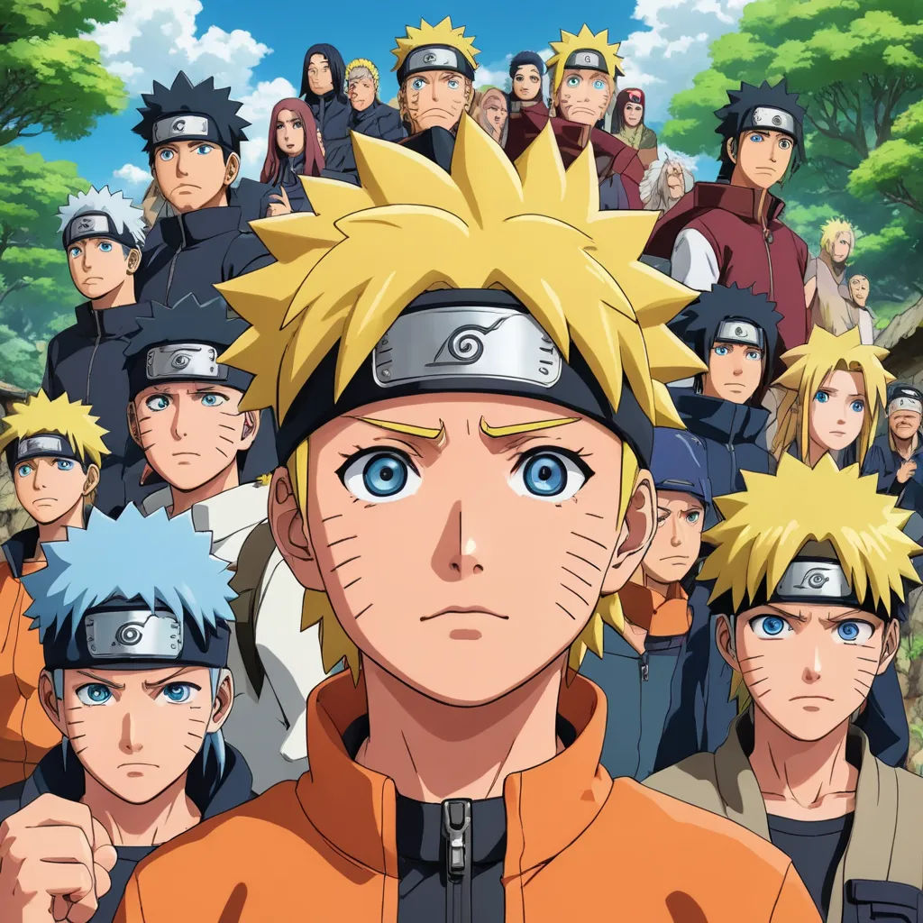 a group of people with different facial expressions and hair colors in front of a crowd of people with different facial expressions, les nabis, a poster, Baiōken Eishun, anime