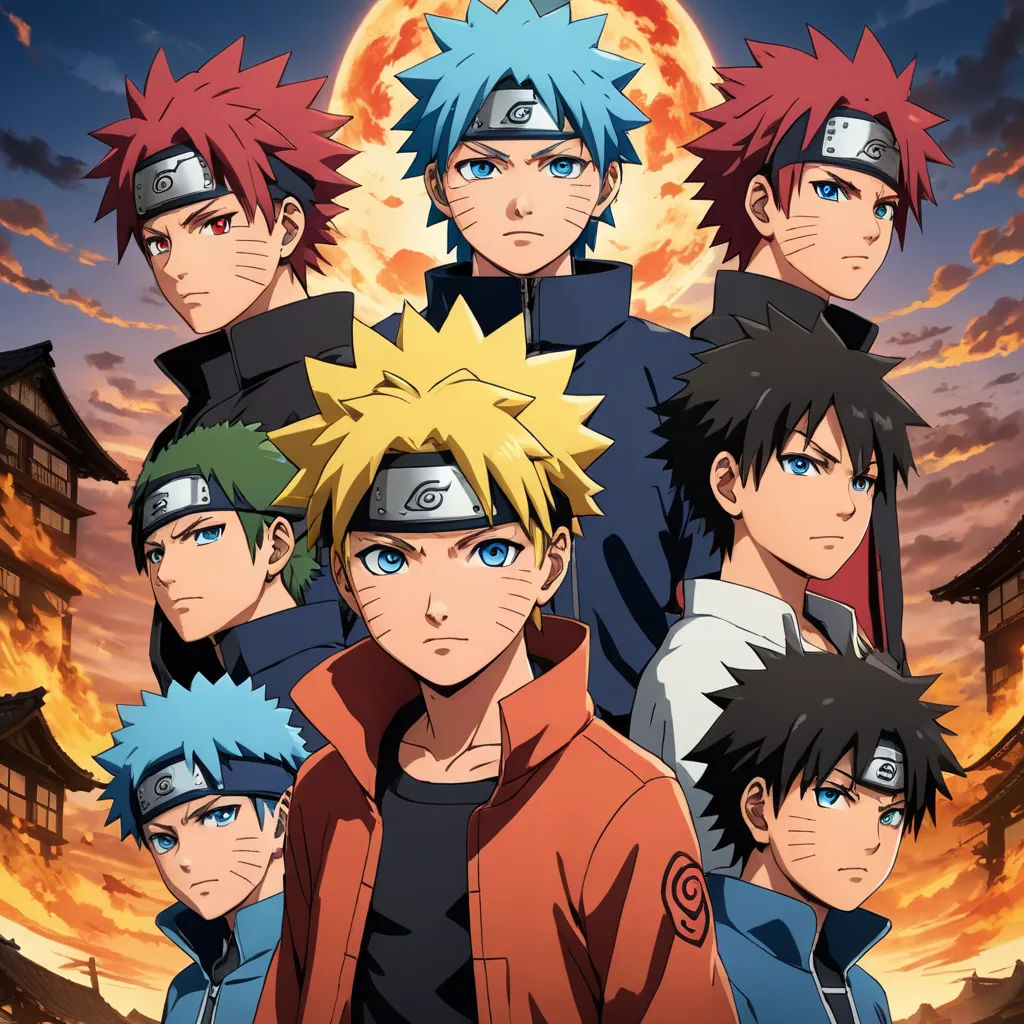 a group of people standing in front of a sunset with the sun in the background and a sky with clouds, dau-al-set, a poster, Baiōken Eishun, official art