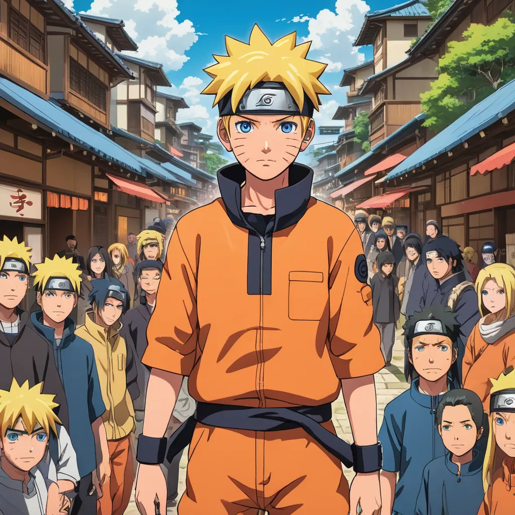 a man in an orange outfit standing in front of a crowd of people in a city street with buildings, les nabis, an album cover, Baiōken Eishun, official art