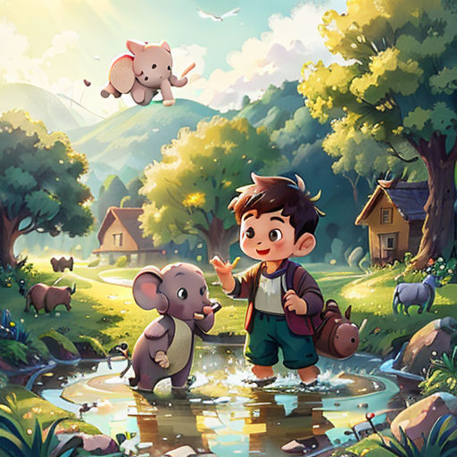 Peter and His Adorable Elephant Friend