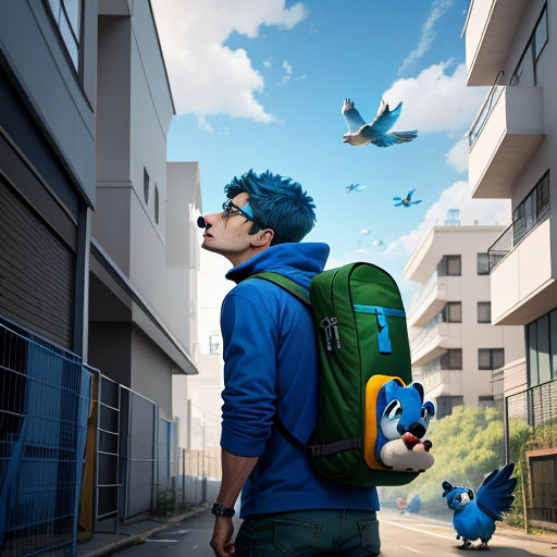 Blue and the Angry Birds