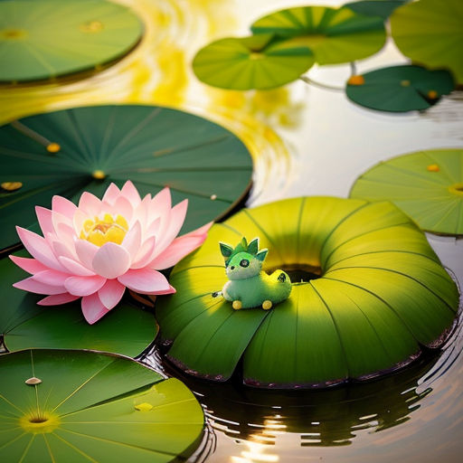 The Little Lotus and the Curious Caterpillar