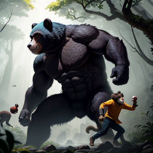 The Battle of Bear and Monkey