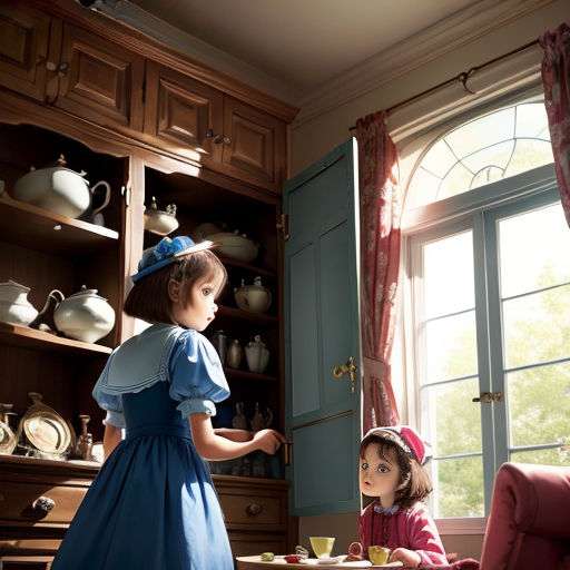 Mum creates magical Alice in Wonderland kitchen for £60