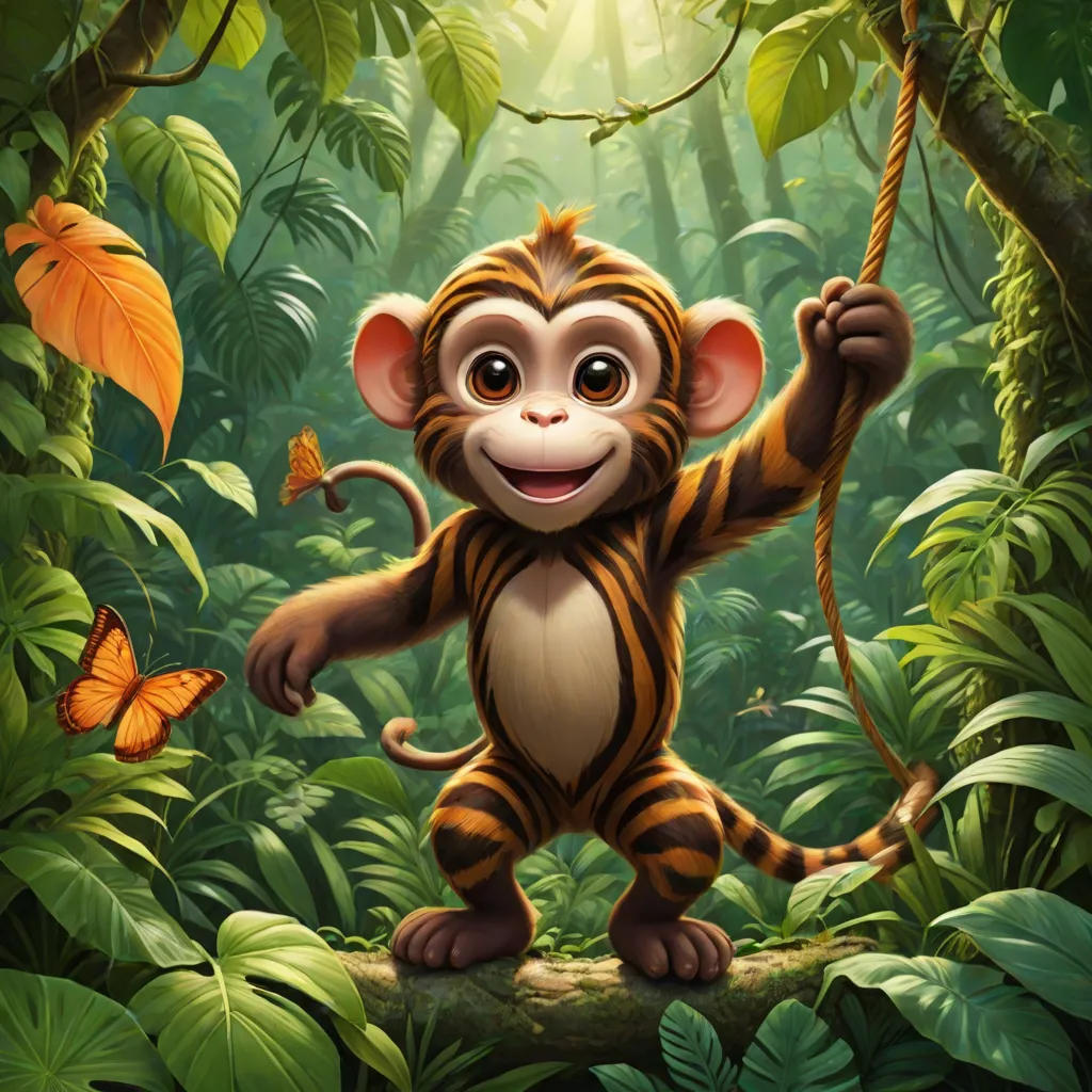 Millie the Monkey and the Friendly Tiger