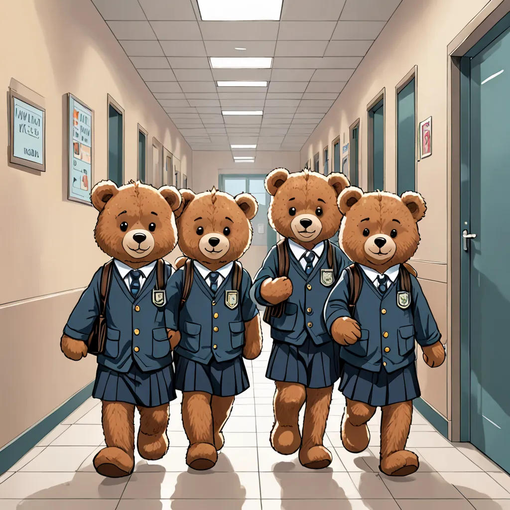 The Teddybear Trio's School Adventure