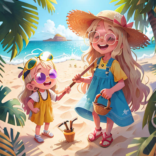 The Colorful Beach Day