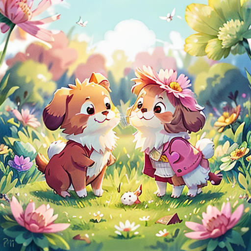 White Rabbit and Brown Dog