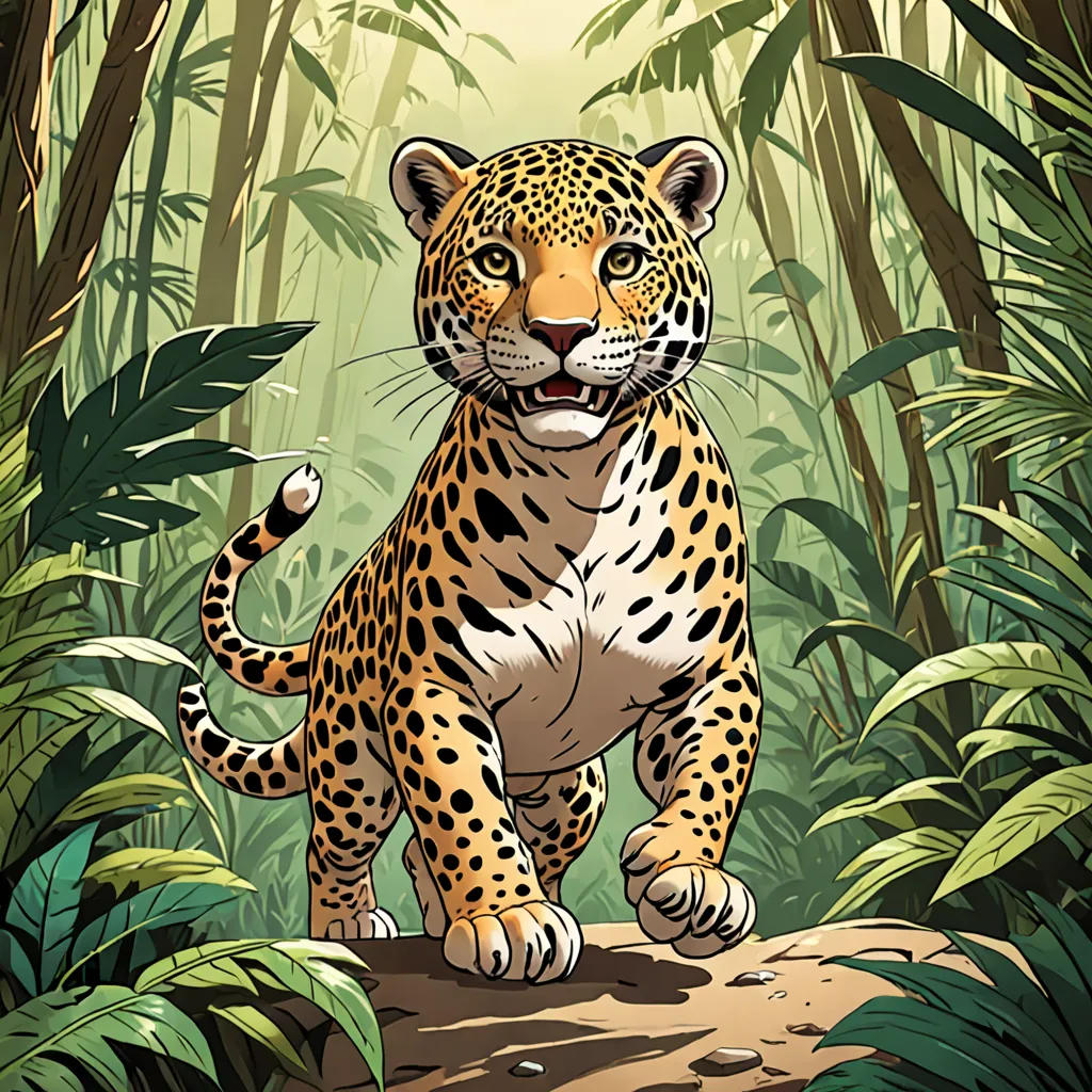 The Enchanted Rainforest: Journey of the Jovial Jaguar