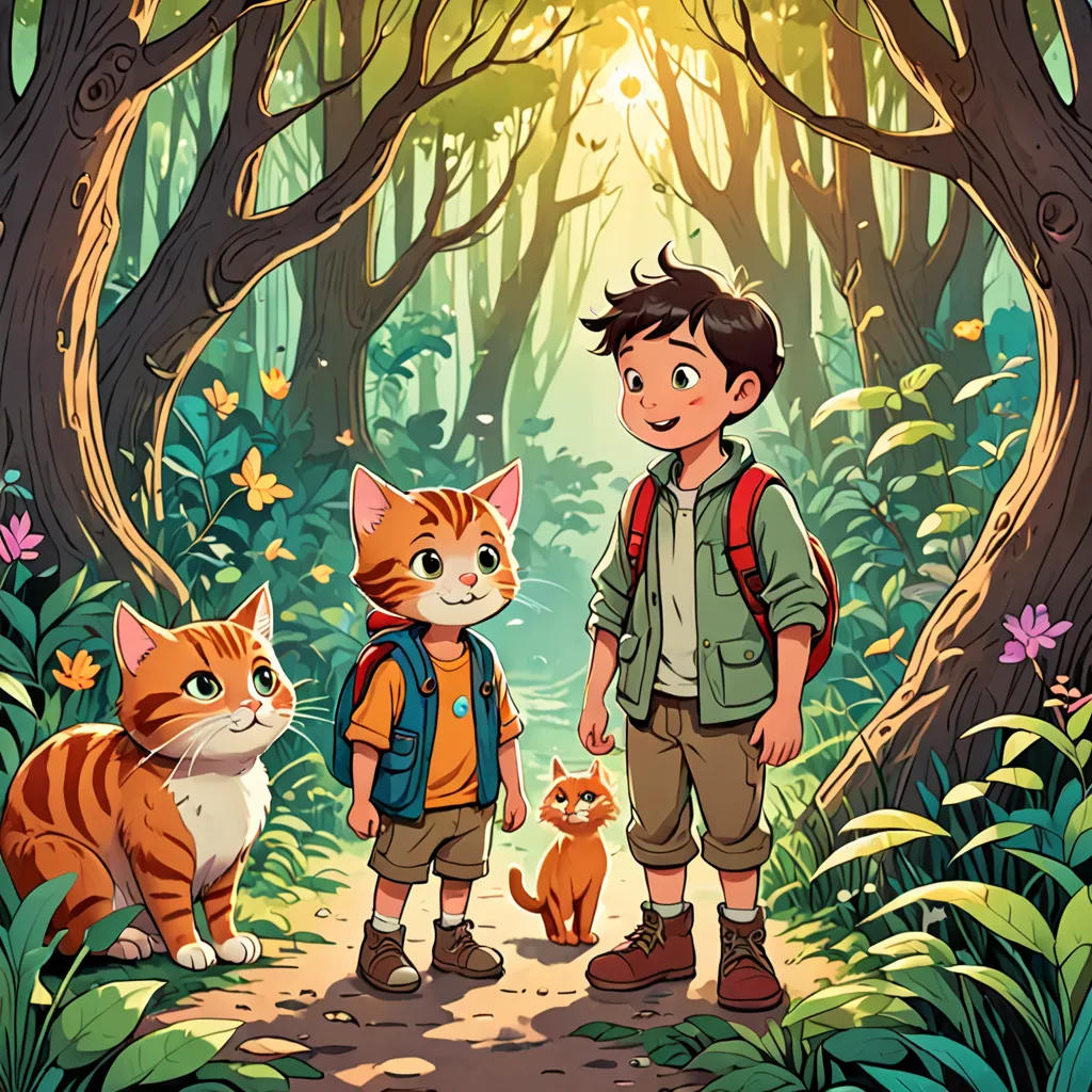 Tommy and Whiskers' Enchanted Adventure
