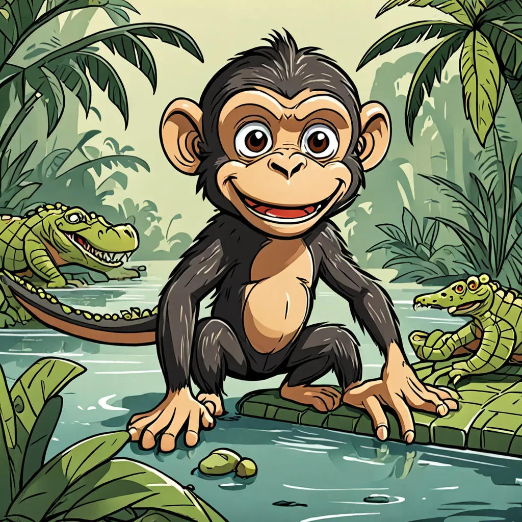 The Monkey and the Crocodile