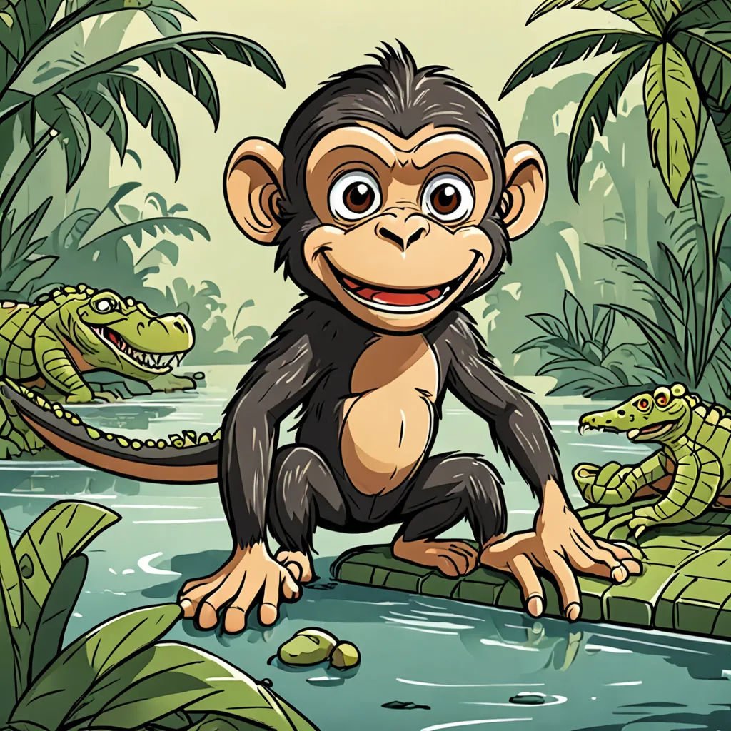 The Monkey and the Crocodile