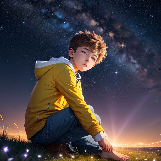 Random, boy, classic, cool, he, love, night, sky, stars, story