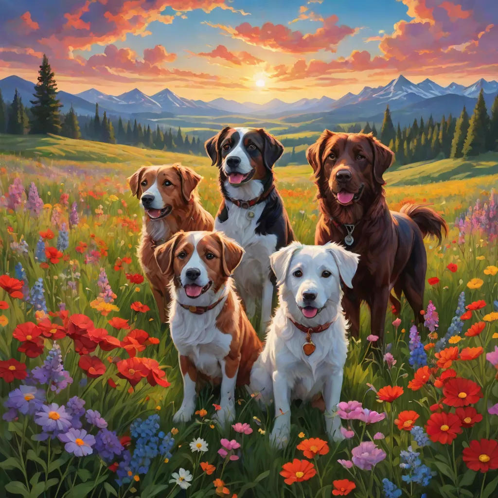 The Colorful Journey of Piper, Ruby, Ziggy, and Maxwell