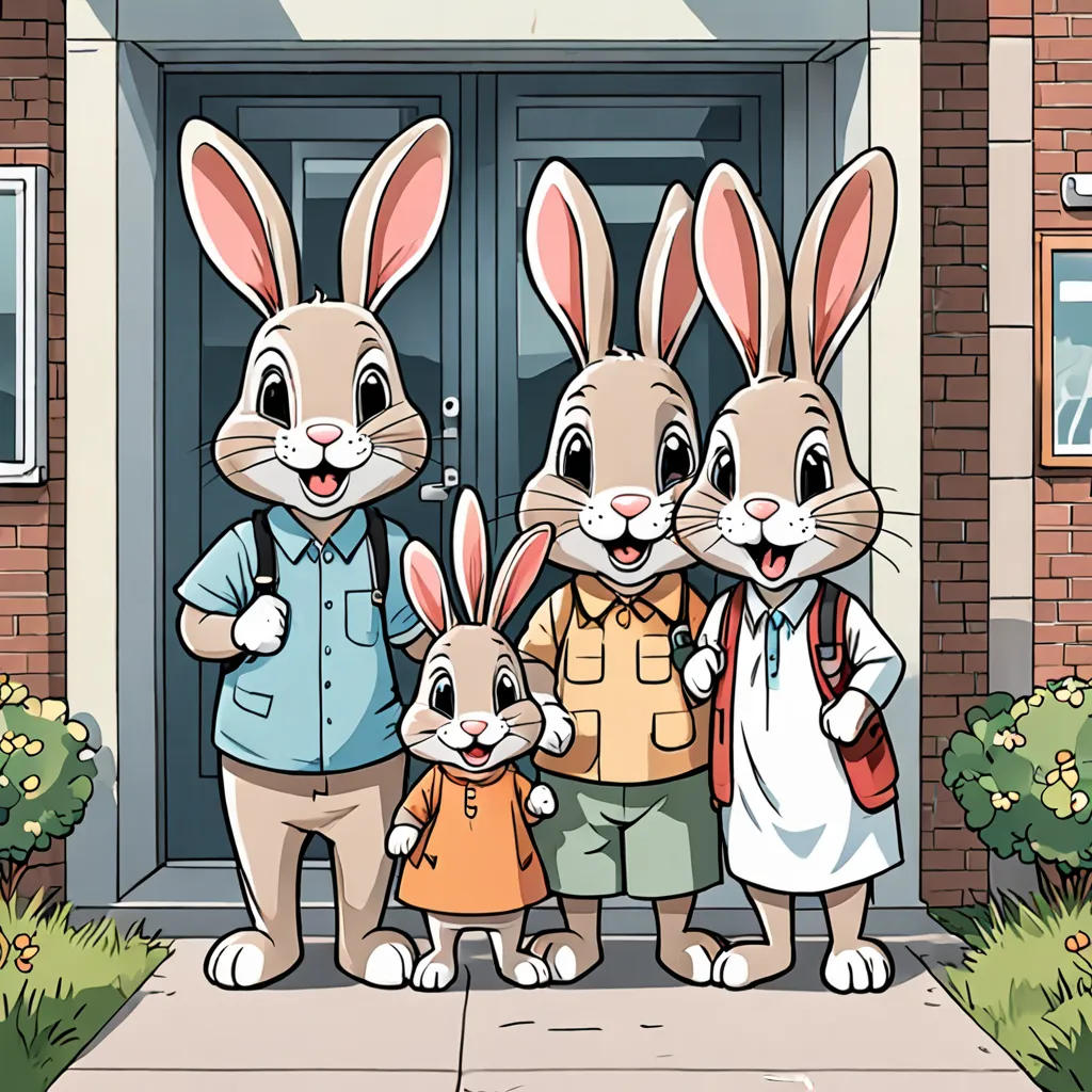 The Rabbit Family's First Dentist Visit