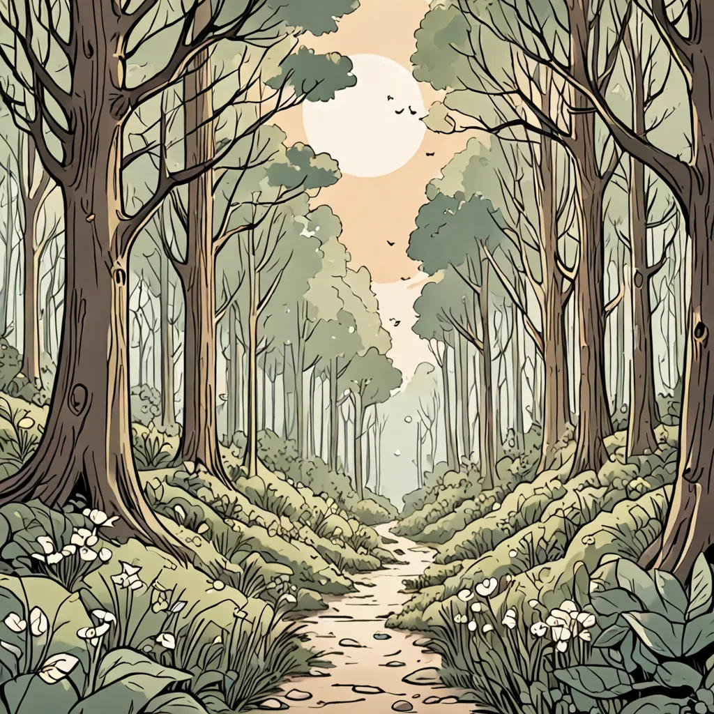 The Magical Journey of Luna and the Enchanted Forest