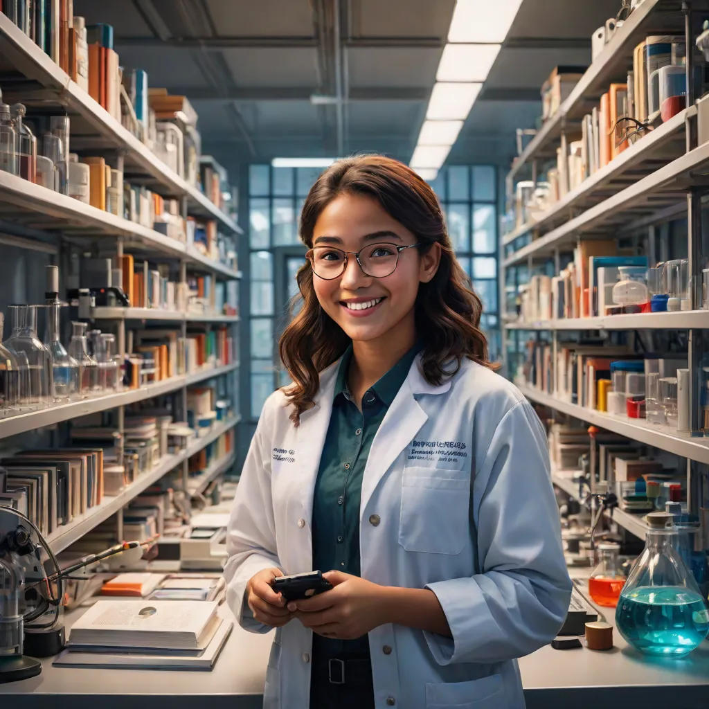 The Scientist in Her Smile