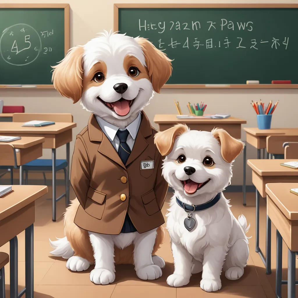 Dog's First Day at School