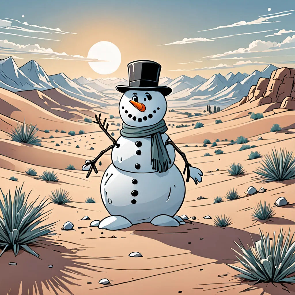 The Snowman's Desert Adventure