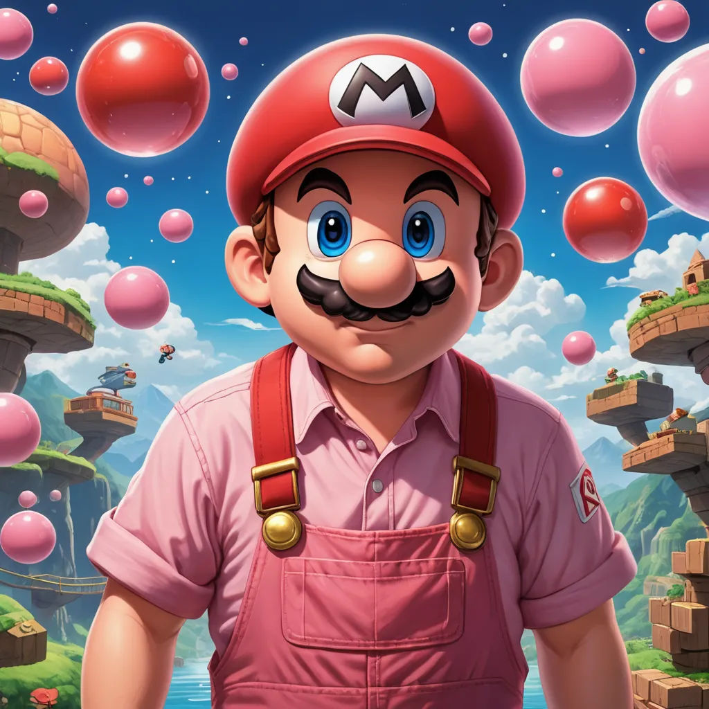 a man with a mustache and a moustache on his face in front of a background of bubbles, sots art, concept art, Chris LaBrooy, official art