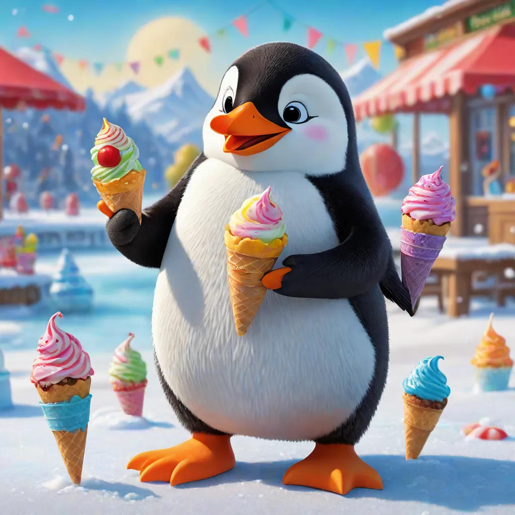 Penguin's Big Ice Cream Quest
