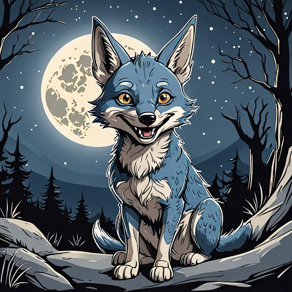 The Blue Jackal's Trickery