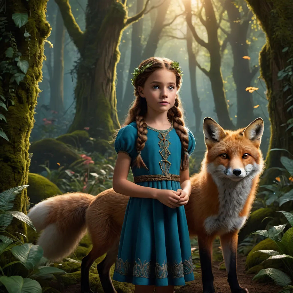 The Magical Fox and the Fearless Girl