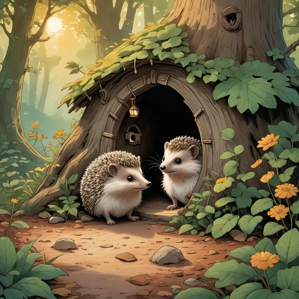 The Shy Hedgehog's Journey
