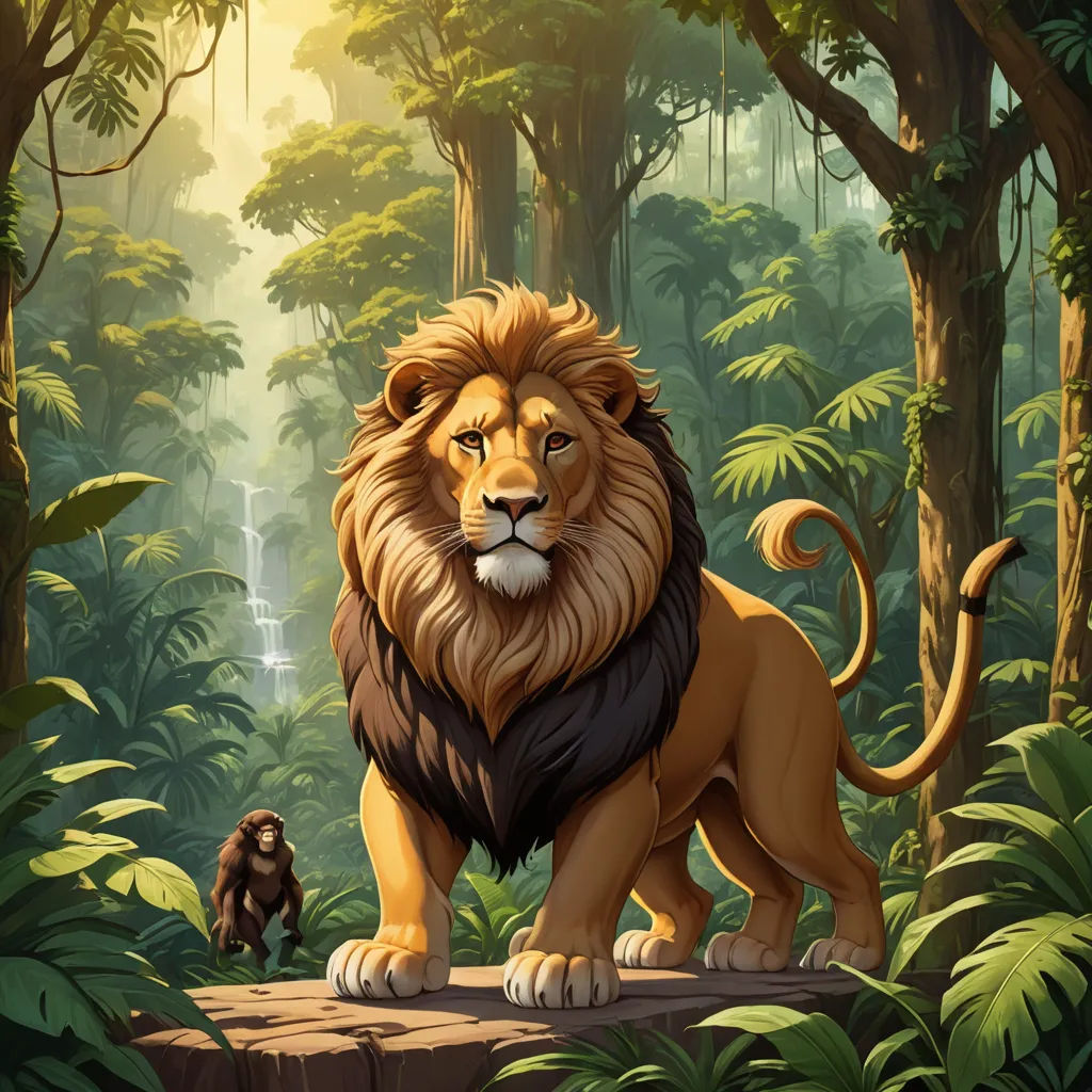 The Lion and the Monkey cover image