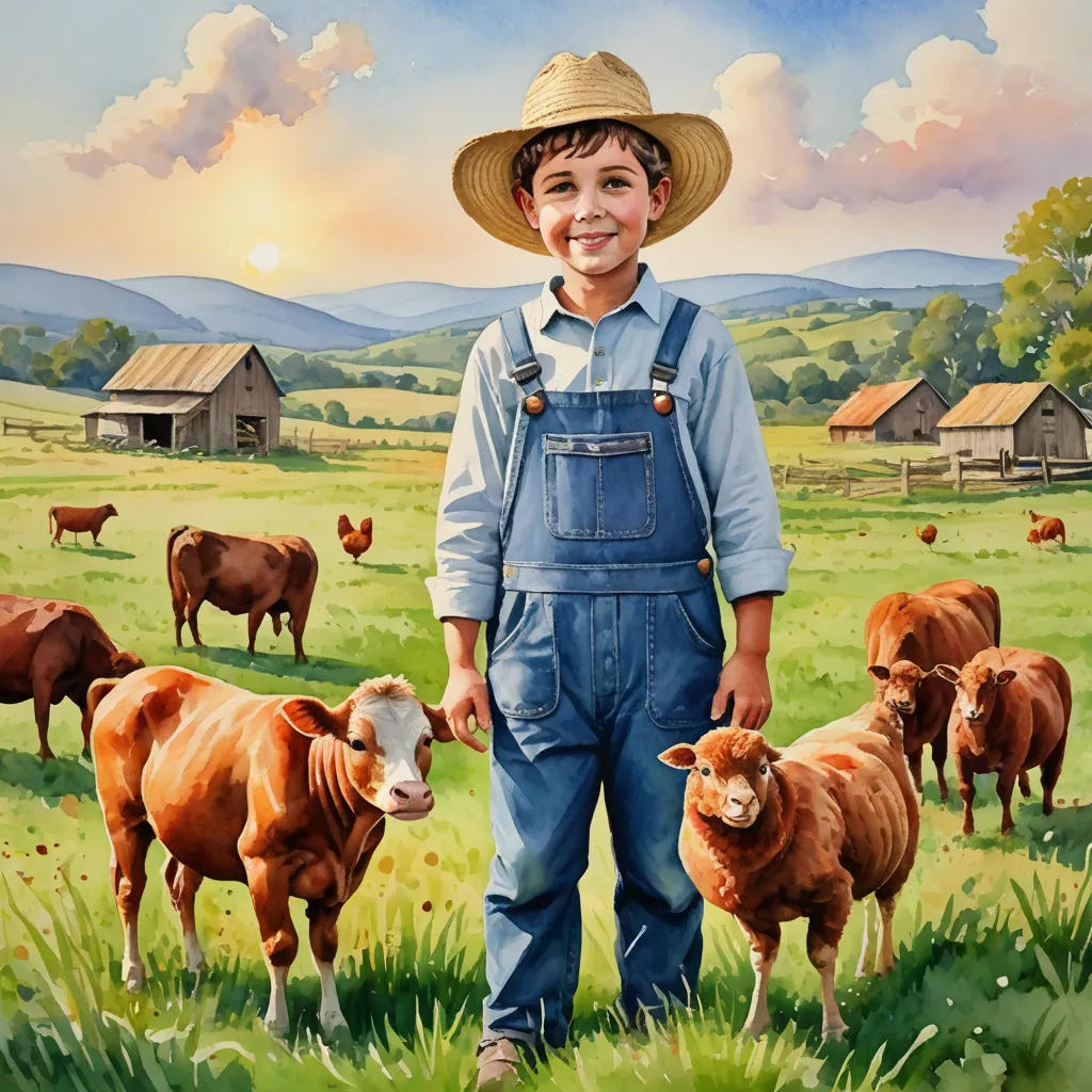 Mia's Day at the Green Meadow Farm