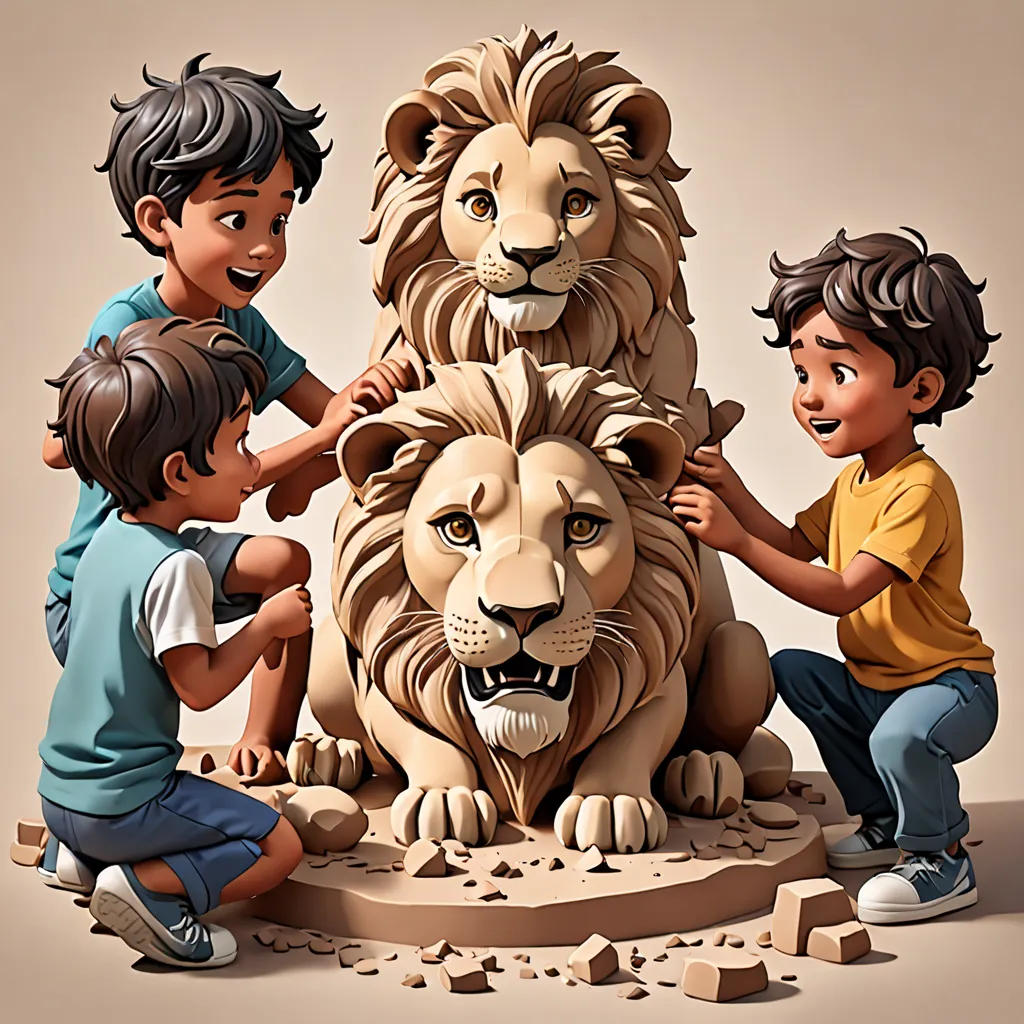 The Four Boys Who Made a Lion