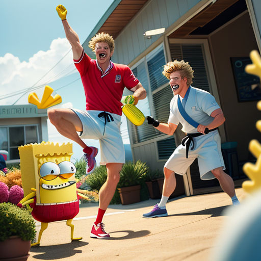 The Human SpongeBob: Karate Choppers
