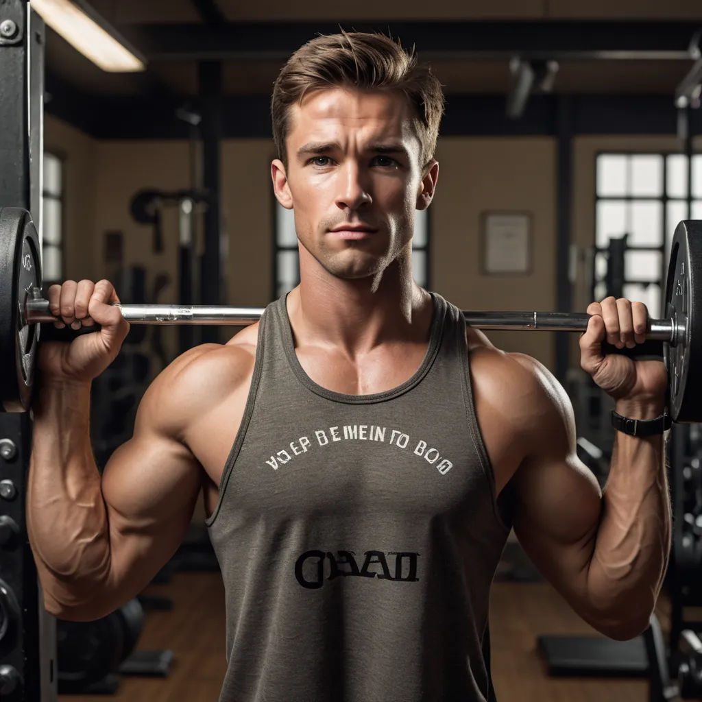 a man is doing a barbell squat with a barbell in his hands and a barbell in his other hand, new objectivity, a character portrait, Andor Basch, masculine