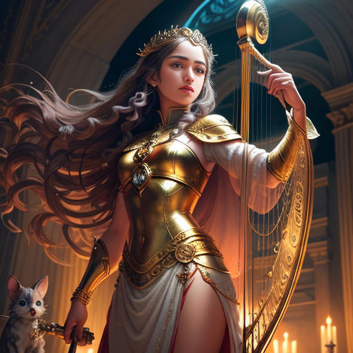 The Courageous Mouse and the Golden Harp