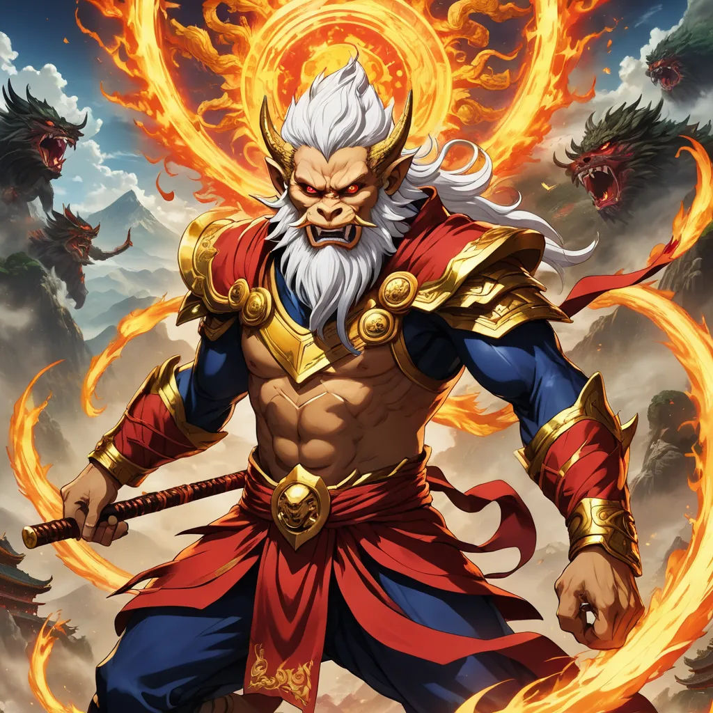 The Battle of Sun Wukong and the White Bone Demon