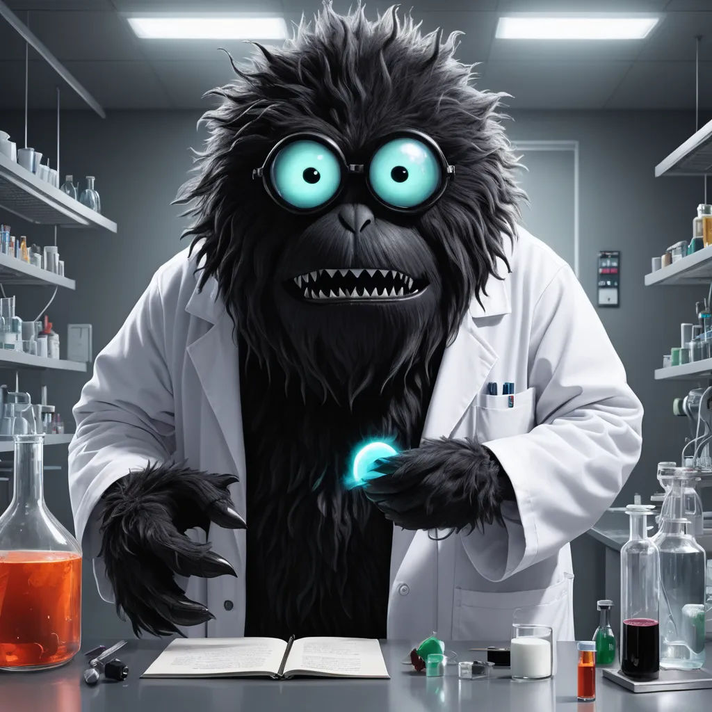 a cartoon character is in a lab coat and holding a book with a glowing light in his hand and a beaky grin, furry art, a character portrait, Chris LaBrooy, promotional image