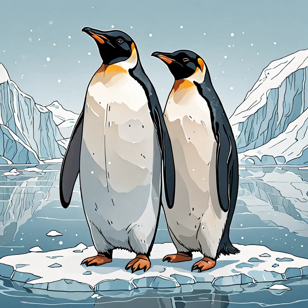 Penguin and Polar Bear