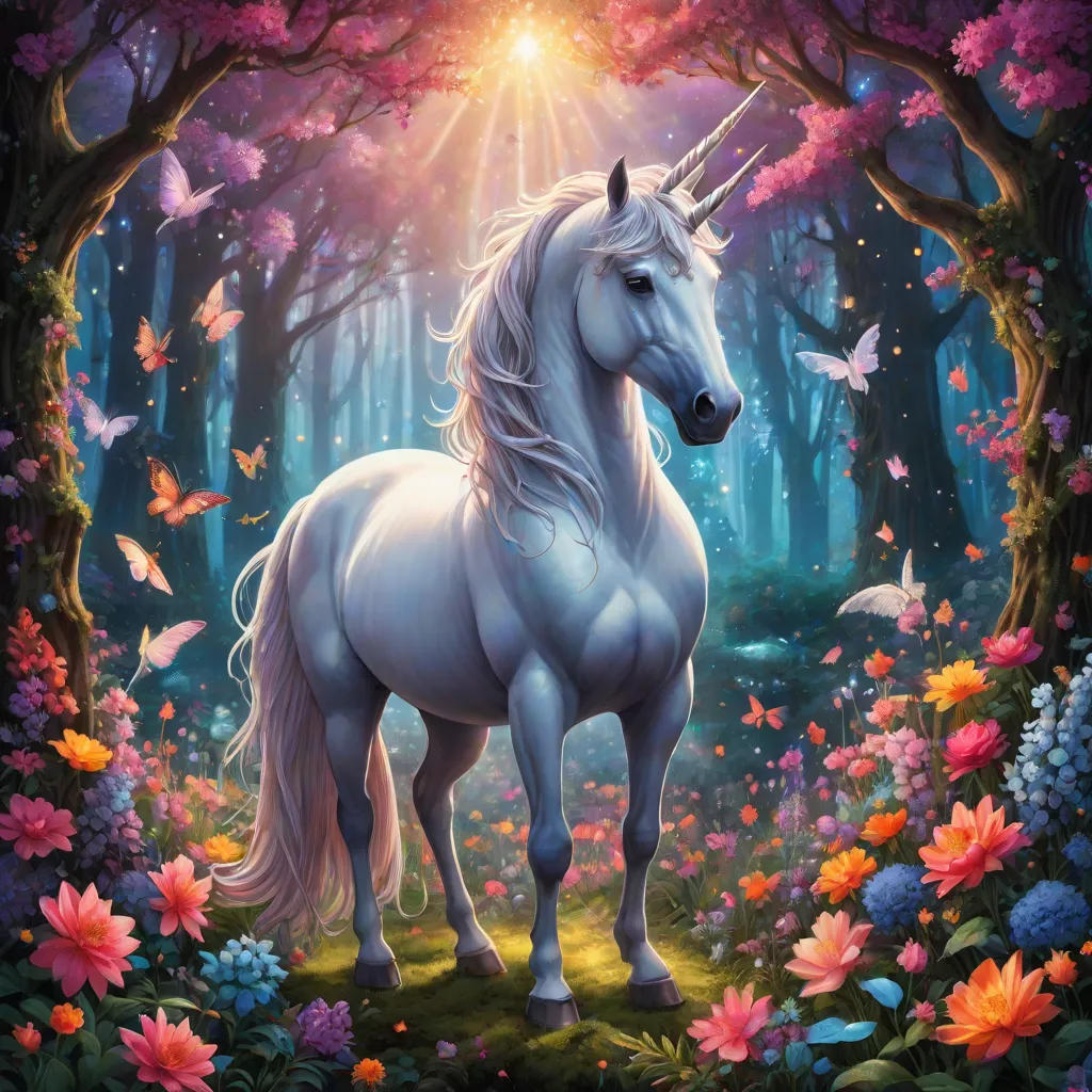 The Unicorn and the Enchanted Forest