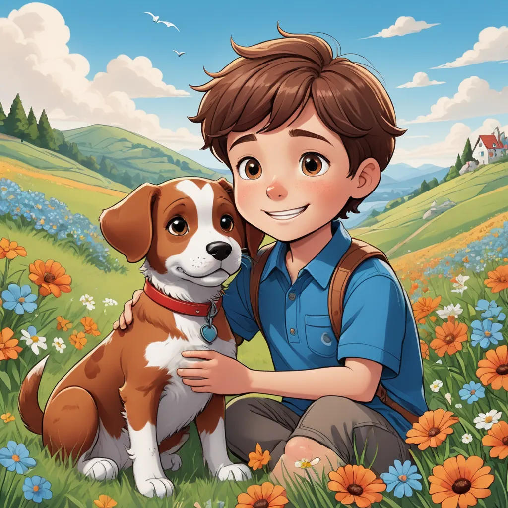 The Boy and His Puppy