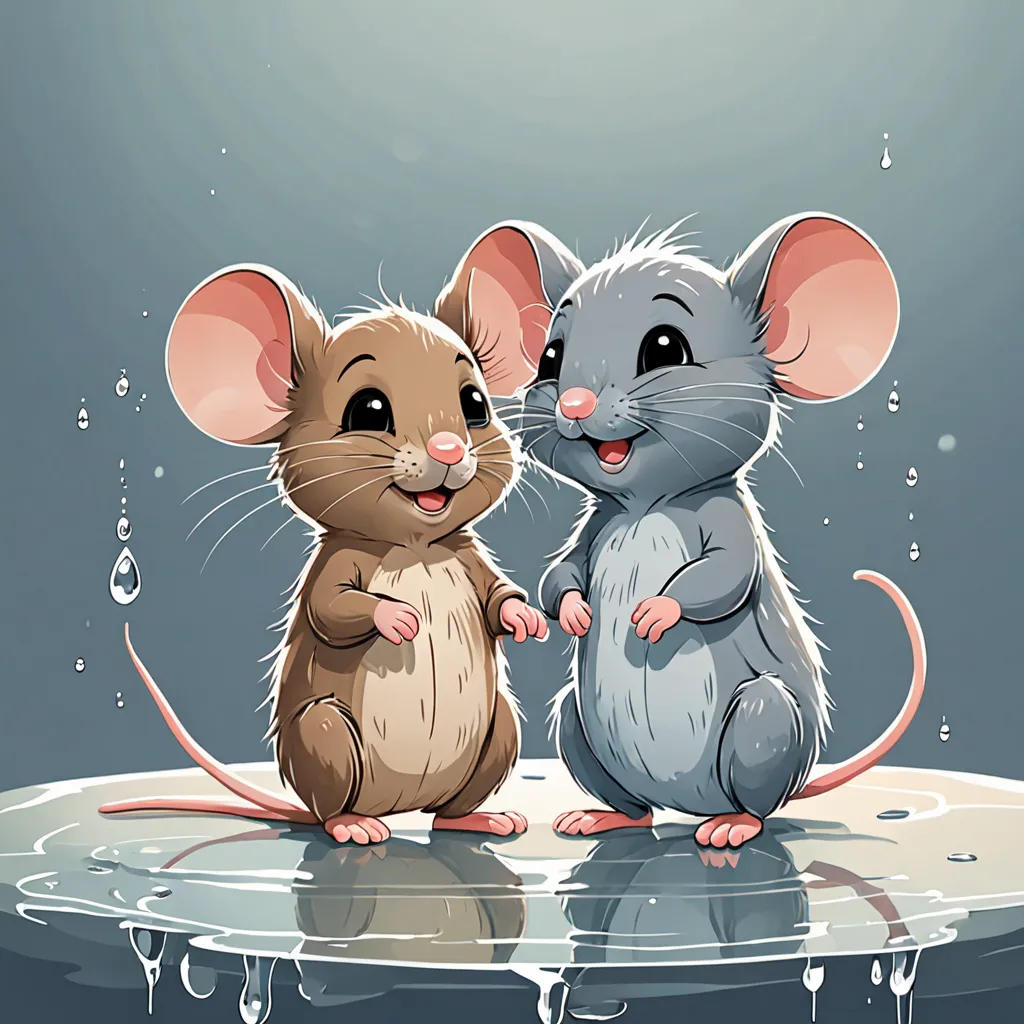 The Thirsty Mouse and the Helpful Drop