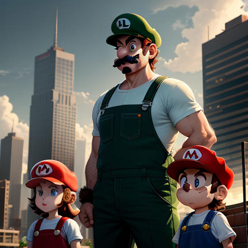 Luigi and the Towering Giant