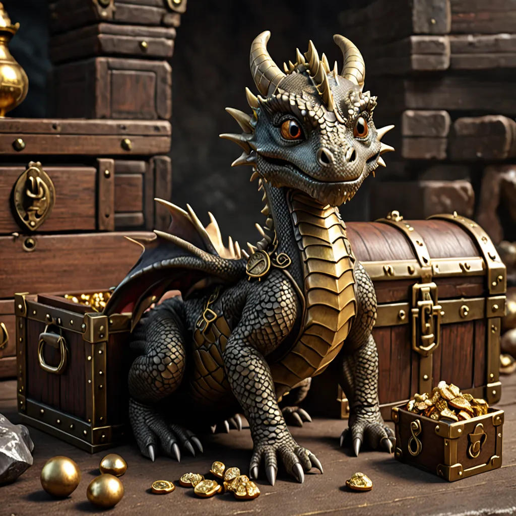 The Brave Little Dragon and the Lost Treasure