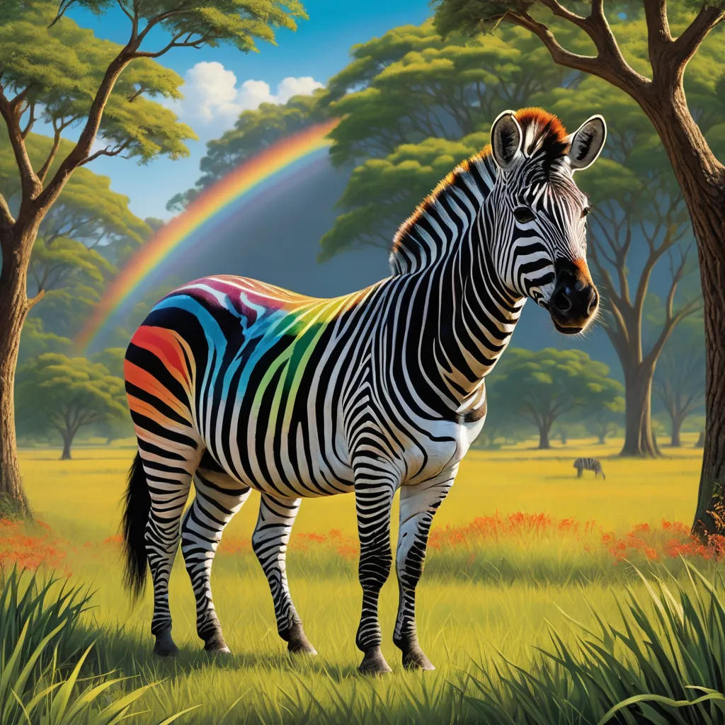 The Colorful Stripes of Zebra