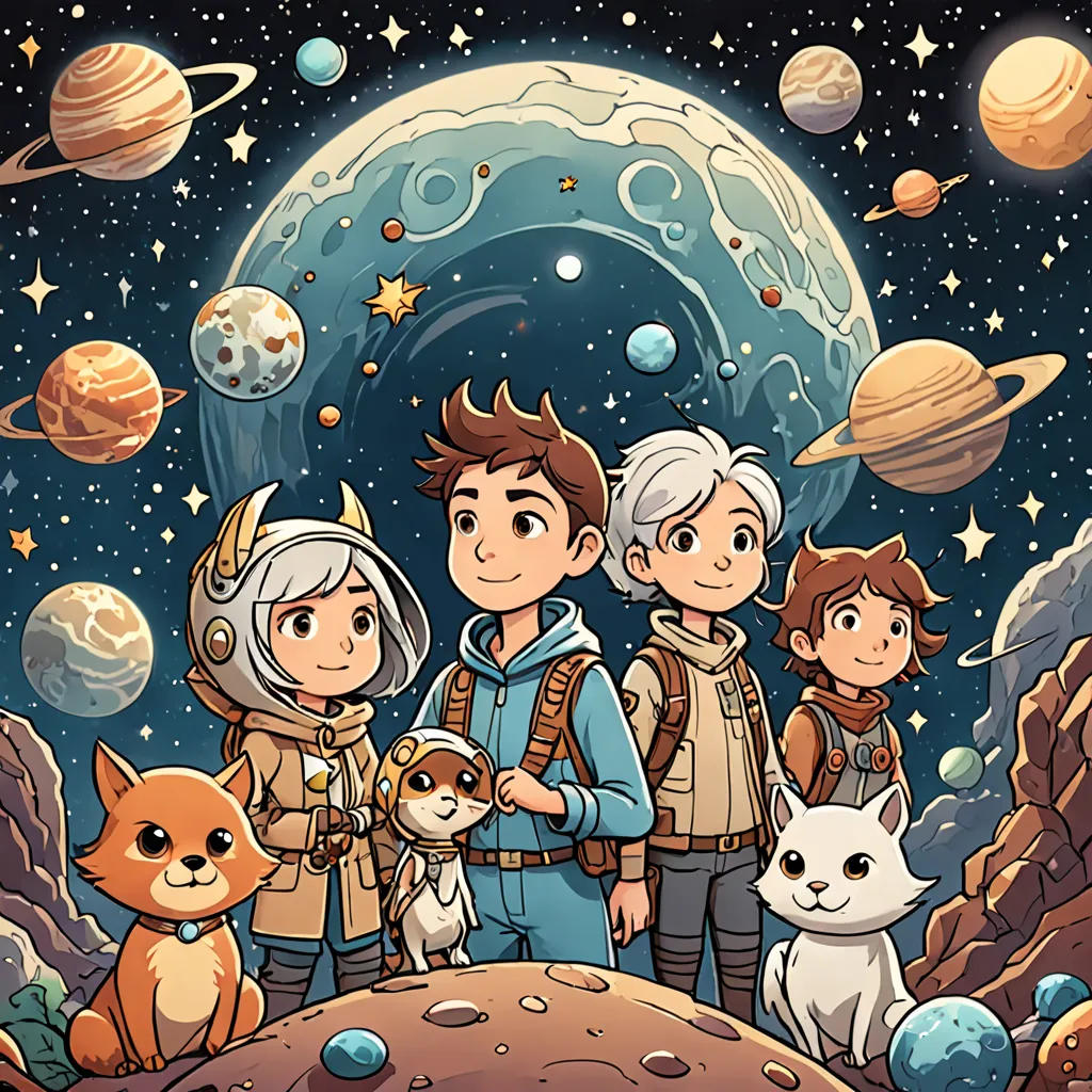 The Cosmic Adventure of Sparky and Zara