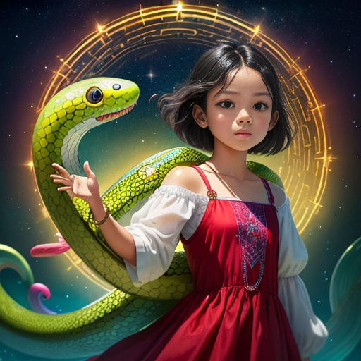 Jenna Ortega and the Enchanted Serpent